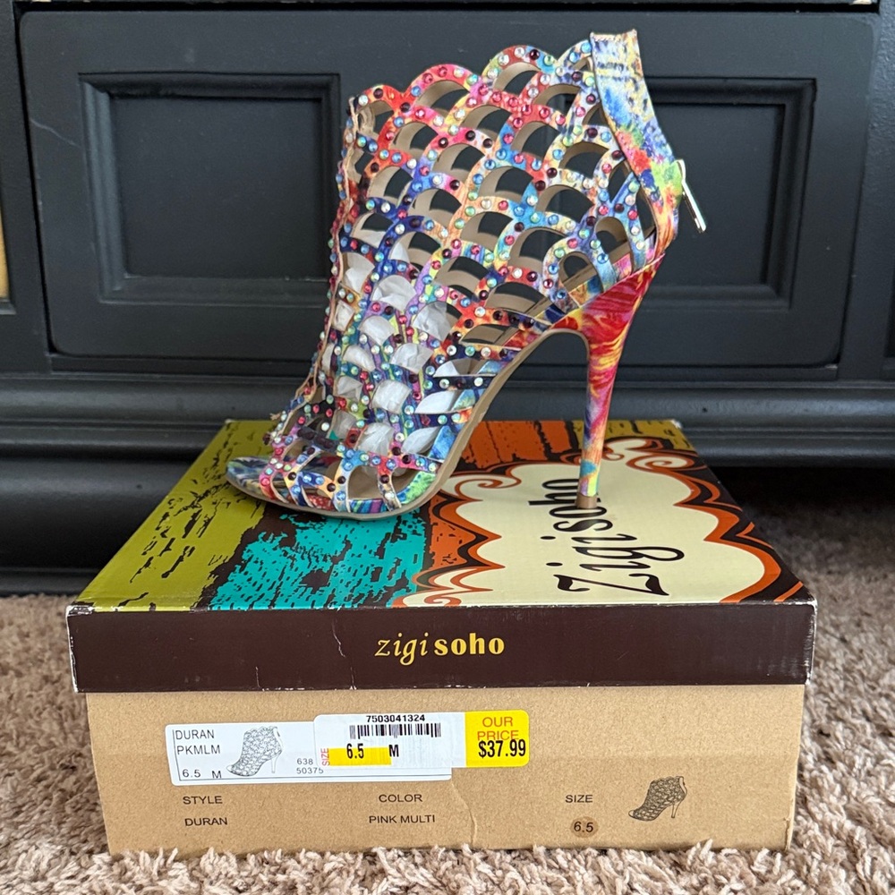 Zigi Soho Colorful Multi Heels